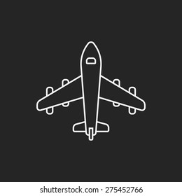 airplane line icon