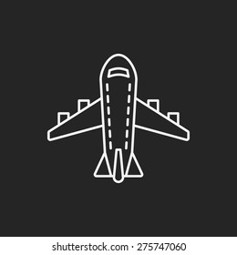 airplane line icon