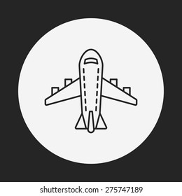 airplane line icon