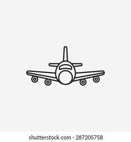 airplane line icon