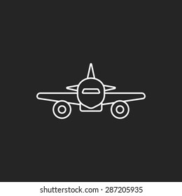 airplane line icon