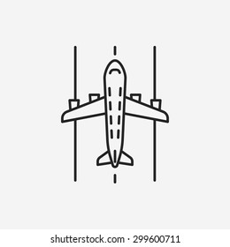 airplane line icon