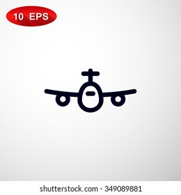 Airplane line icon