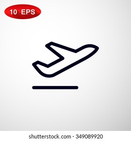 Airplane line icon