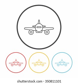 airplane line icon