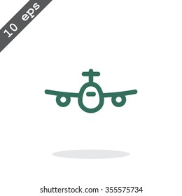 Airplane line icon