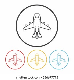 airplane line icon