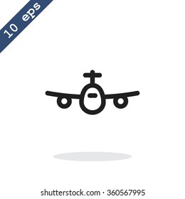 Airplane line icon