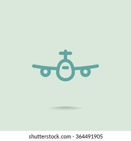 Airplane line icon