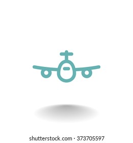 Airplane line icon