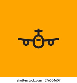 Airplane line icon