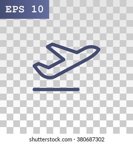 Airplane line icon
