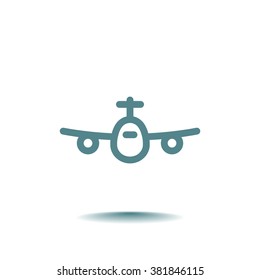 Airplane line icon