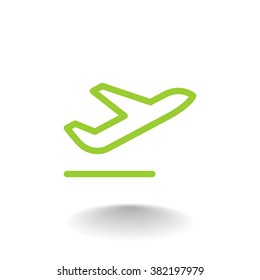 Airplane line icon