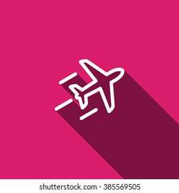 Airplane line icon