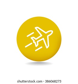 Airplane line icon
