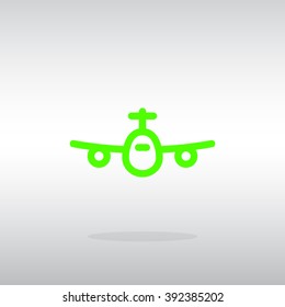 Airplane line icon