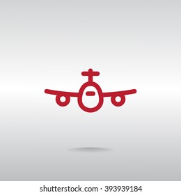 Airplane line icon