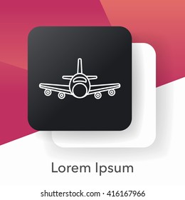 airplane line icon