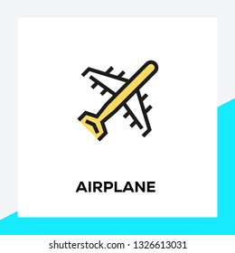 AIRPLANE LINE ICON SET