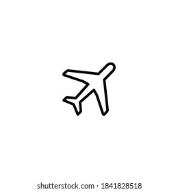 Airplane Line Icon Airplane Symbol Vector Stock Vector (Royalty Free ...