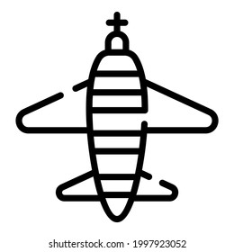 Flugzeugliniensymbol, Vektordesign usa Unabhängigkeit Tag Symbol.