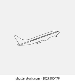 airplane line icon vector illustration. travel icon vector