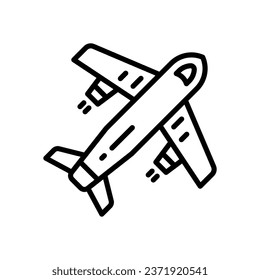 airplane line icon. vector icon for your website, mobile, presentation, and logo design.