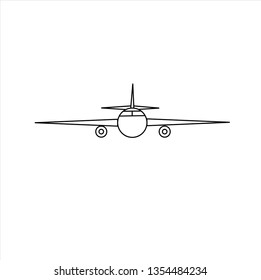 airplane line icon,vector best flat line icon.