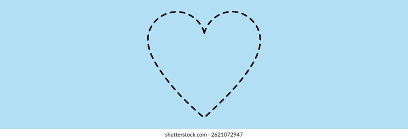 Airplane line path icon. Vector illustration of air plane flight route. Flying with a dashed line from the starting point and along the path - stock vector.