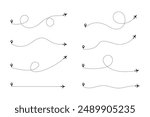 Airplane line path routes. Travel from start point and dotted line tracing. Plane routes flight air dotted. Aircraft route dotted lines. Plane and track icon on a white background.