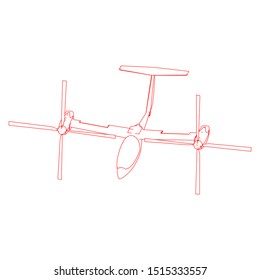 Airplane line path vector icon of air plane flight route with start point and dash line trace. Airplane Flying Icon vector symbol icon. Flying an airplane trip