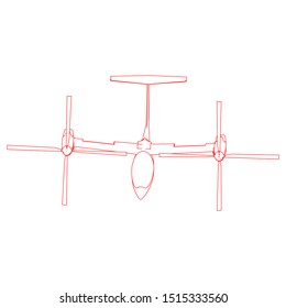 Airplane line path vector icon of air plane flight route with start point and dash line trace. Airplane Flying Icon vector symbol icon. Flying an airplane trip