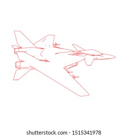 Airplane line path vector icon of air plane flight route with start point and dash line trace. Airplane Flying Icon vector symbol icon. Flying an airplane trip