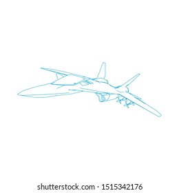 Airplane line path vector icon of air plane flight route with start point and dash line trace. Airplane Flying Icon vector symbol icon. Flying an airplane trip