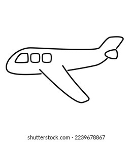 vector de línea de avión, arte vectorial de avión