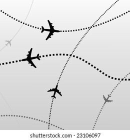 Airplane lines VECTOR