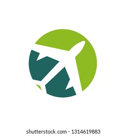 Airplane logo design icon vector template