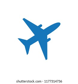 airplane logo design template vector