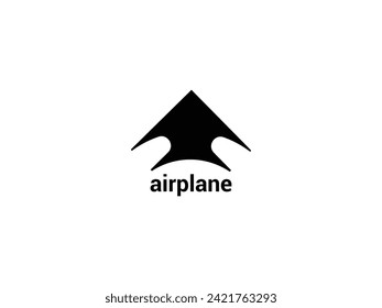 airplane logo design vector image