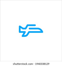 airplane logo design vector sign 