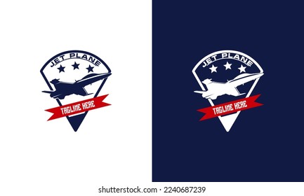 Airplane logo Designs Badge, flying club Logo template, airlines icon