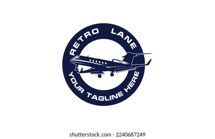 Airplane logo Designs Badge, flying club Logo template, airlines icon