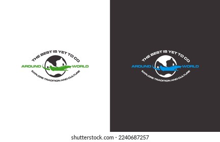 Airplane logo Designs Badge, flying club Logo template, airlines icon