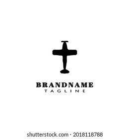 airplane logo flat icon design template modern vector illustration
