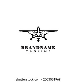 icono de logotipo de avión linda plantilla vectorial