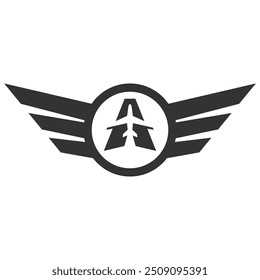 Airplane logo icon design illustration