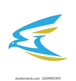 Ilustración de diseño de icono de logotipo de avión