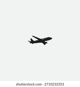 Flugzeuglogo Icon flaches Vektordesign