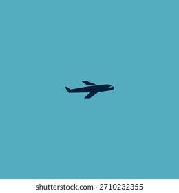 Airplane logo Icon flat vector design